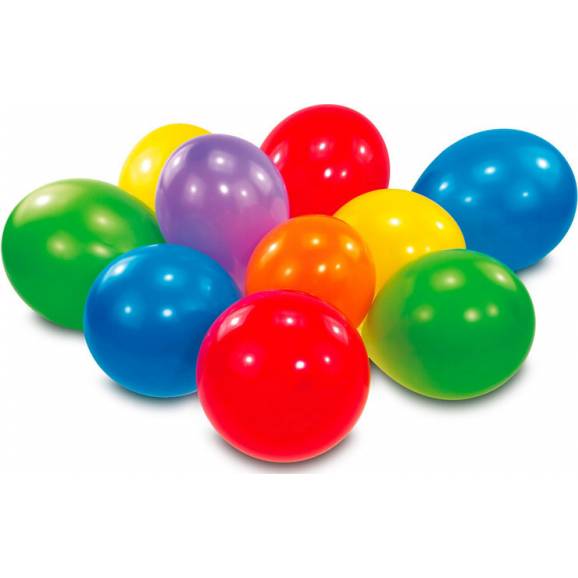 30 latexových balónov Standard, farebné 17,8 cm