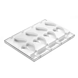 Profesionálna silikónová forma na nanuky srdce