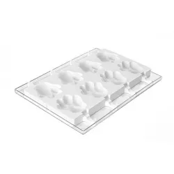 Profesionálna silikónová forma na nanuky tlapka