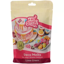 Snadno rozpustná poleva v peckách 250g Lime