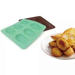 Silikónová forma na madeleines, rozmery 18,5 × 19 cm