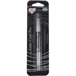 Obojstranná jedlá fixka - šedo-strieborná farba