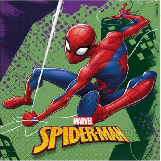 Papierové obrúsky Spiderman 33x33cm 20ks