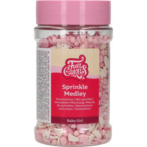 Cukrové dekorácie ružová zmes 180g