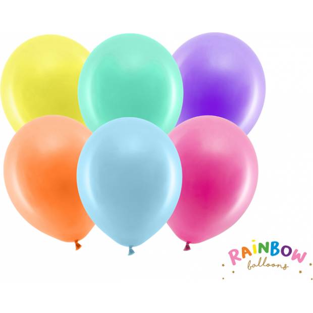 Farebné pastelové balóniky, 10ks