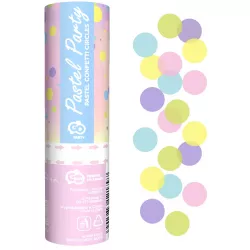 Konfety Pastel Party, pastelové kruhy, 15 cm
