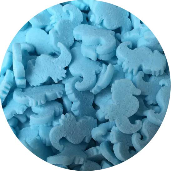Cukrové zdobenie morský koník modrý 60g