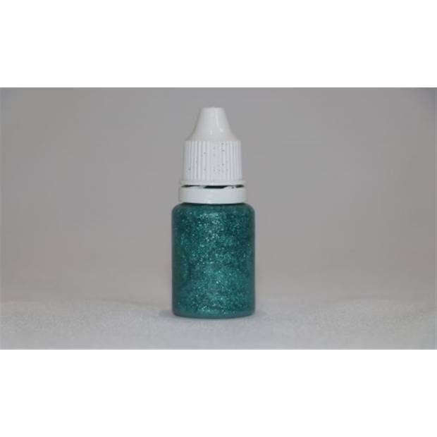 Povrchový gél s glitrami 15ml Aqua blue