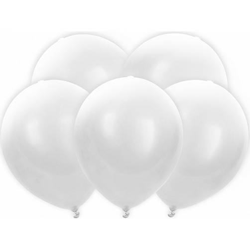 Led svietiace balóny 5ks 30cm biele