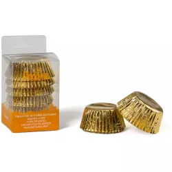Košíčky na muffiny zlaté 60 ks 50x32 mm