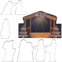 Vykrajovačky Betlém sada 7 ks s jasličkami 127414 dortis