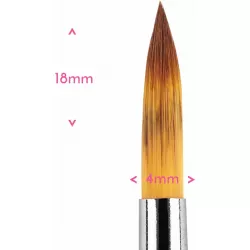 Špičatý štětec číslo 4