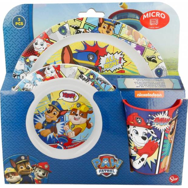 Detský jedálenský set 3ks Paw Patrol