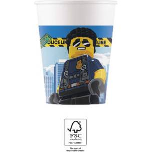 Papierové poháre 200ml Lego city