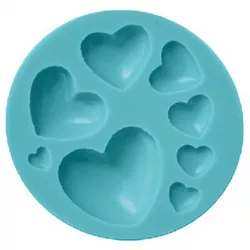 Silikónová formička srdiečka 7,5 cm