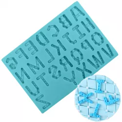 Silikónová formička abeceda Toy 14,5x10,5 cm