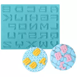 Silikónová formička abeceda sci-fi 11,5x15 cm