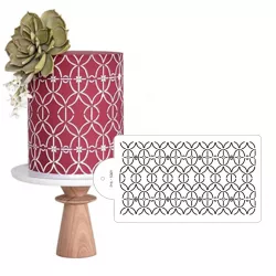 Stencil šablóna na tortu - Ľadová mriežka 40x21 cm