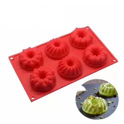 Silikónová forma na mini bábovky, rozmery 30 × 17 cm