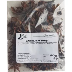 Aníz celý (50 g) - celé hvězdičky i lámané kúsky
