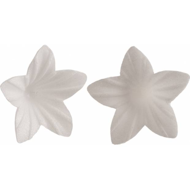 Biele jedlé papierové kvety 400ks 2cm