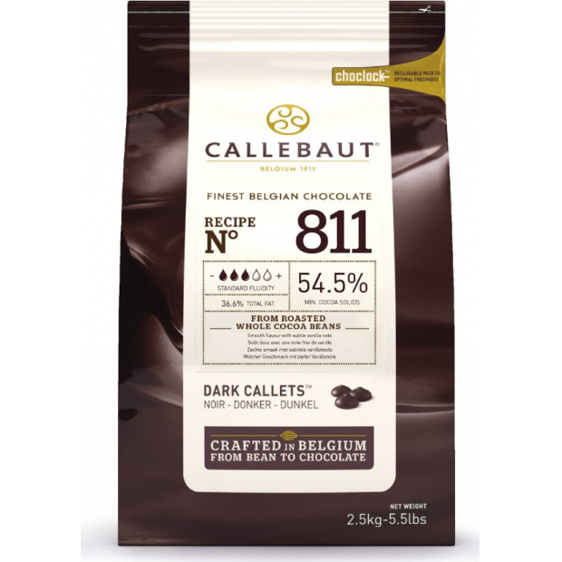 Čokoláda 811 tmavá 54,5% 2,5kg
