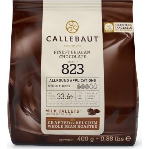 Čokoláda 823 mliečna čokoláda 33,6% 0,4kg