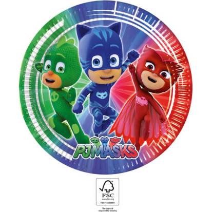 Papierový párty tanier 23cm PJ Masks