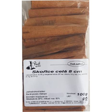 Škorica celá 8 cm (100 g)