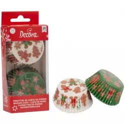 Papierové košíčky na muffiny 36 ks vianočné