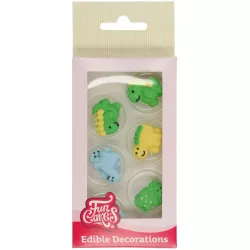 Cukrové zdobenie 12ks dinosauři