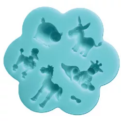 Silicone formička zvieratká 10x9 cm