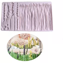 Silónová formička lúčne kvietky 20x12 cm