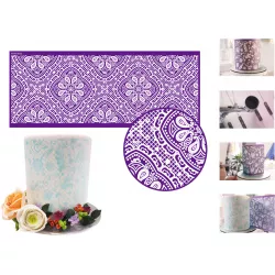 Stencil šablóna na tortu – krajka 45,5×18 cm