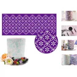 Stencil šablóna na tortu - Omara 45,5x18 cm