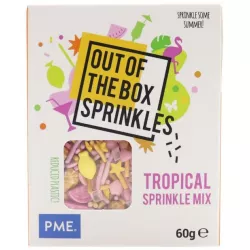 zdobenie na tortu - tropický motív 60g