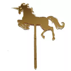 Zápich na tortu jednorožec 11 x 13 cm