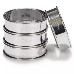 Krúžiky na tartaletky, priemer 8 cm, 4 ks