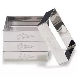 Ráfky na tartaletky štvorcové 8x8 cm 4 ks