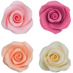 Jedlé cukrové ruže 10 ks farebné 328 g