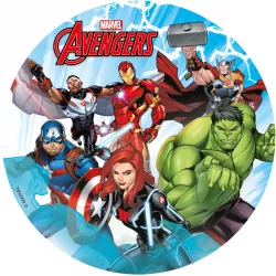 Fondánový papier Avengers Marvel 15,5 cm