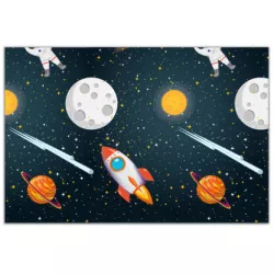 Pobrús na stôl 180x120cm Vesmír