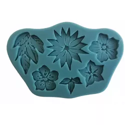 Silná formička kvietky 11x7cm