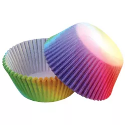 Košíčky na muffiny dúhové (50 ks)