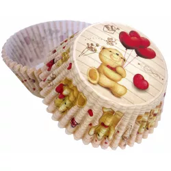 Košíčky na muffiny medvídek a balóniky (50 ks)