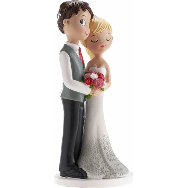 Svadobná tortová figúrka šťastné manželstvo 16cm