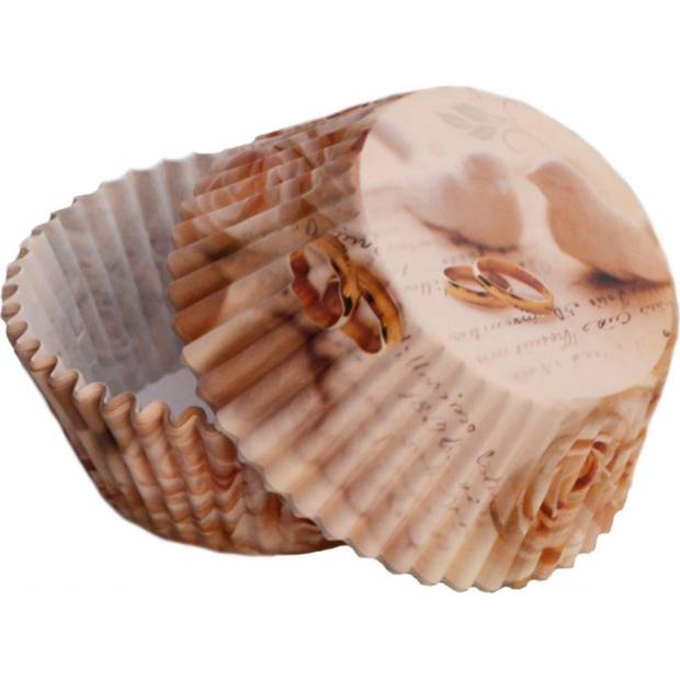 Svadobné košíky na muffiny (50 ks)