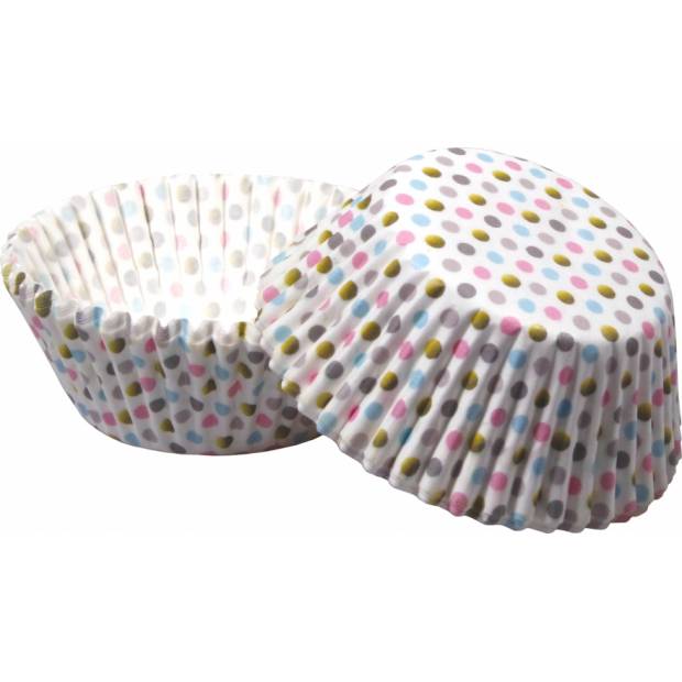 Košíky na muffiny s bodkami (50 ks)
