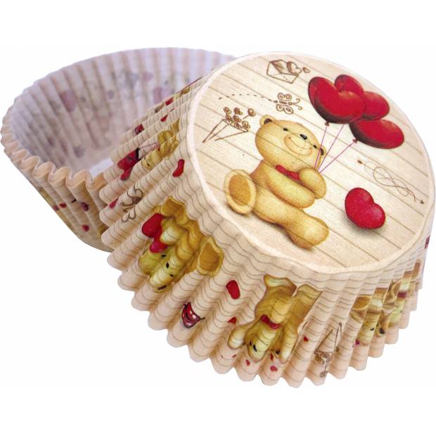Košíky na muffiny medvedík a balóniky (50 ks)