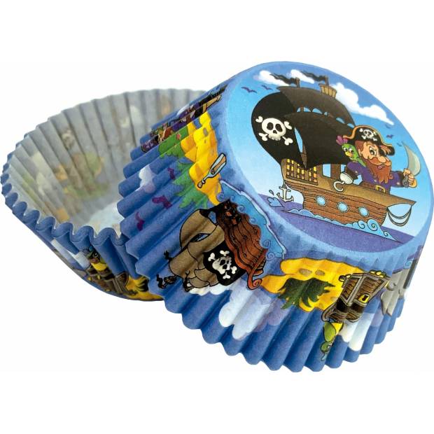 Košíky na muffiny Piráti (50 ks)